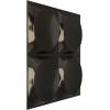 imageEkena Millwork WP20X20ADWH 19 58quotW x 19 58quotH Adonis EnduraWall Decorative 3D Wall Panel Covers 267 Sq FtMetallic Charcoal