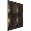 imageEkena Millwork WP20X20ADWH 19 58quotW x 19 58quotH Adonis EnduraWall Decorative 3D Wall Panel Covers 267 Sq FtMetallic Dark Bronze
