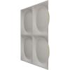imageEkena Millwork WP20X20ADWH 19 58quotW x 19 58quotH Adonis EnduraWall Decorative 3D Wall Panel Covers 267 Sq FtUltraCover Satin Smokey Beige