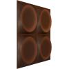 imageEkena Millwork WP20X20ADWH 19 58quotW x 19 58quotH Adonis EnduraWall Decorative 3D Wall Panel Covers 267 Sq FtUniversal Aged Metallic Rust