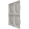 imageEkena Millwork WP20X20ADWH 19 58quotW x 19 58quotH Adonis EnduraWall Decorative 3D Wall Panel Covers 267 Sq FtUniversal Metallic Pearl Mist