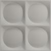 imageEkena Millwork WP20X20ADWH 19 58quotW x 19 58quotH Adonis EnduraWall Decorative 3D Wall Panel Covers 267 Sq FtUniversal Metallic Pearl Mist