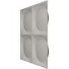 imageEkena Millwork WP20X20ADWH 19 58quotW x 19 58quotH Adonis EnduraWall Decorative 3D Wall Panel Covers 267 Sq FtUniversal Metallic Rustic Mist