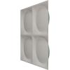 imageEkena Millwork WP20X20ADWH 19 58quotW x 19 58quotH Adonis EnduraWall Decorative 3D Wall Panel Covers 267 Sq FtUniversal Pearl Metallic Sea Mist