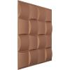 imageEkena Millwork WP20X20BAWH 19 58quotW x 19 58quotH Baile EnduraWall Decorative 3D Wall Panel Covers 267 Sq FtAged Copper