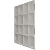 imageEkena Millwork WP20X20BAWH 19 58quotW x 19 58quotH Baile EnduraWall Decorative 3D Wall Panel Covers 267 Sq FtAged Metallic Rust