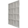 imageEkena Millwork WP20X20BAWH 19 58quotW x 19 58quotH Baile EnduraWall Decorative 3D Wall Panel Covers 267 Sq FtAluminum