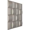 imageEkena Millwork WP20X20BAWH 19 58quotW x 19 58quotH Baile EnduraWall Decorative 3D Wall Panel Covers 267 Sq FtAluminum