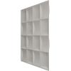 imageEkena Millwork WP20X20BAWH 19 58quotW x 19 58quotH Baile EnduraWall Decorative 3D Wall Panel Covers 267 Sq FtBright Chrome