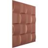 imageEkena Millwork WP20X20BAWH 19 58quotW x 19 58quotH Baile EnduraWall Decorative 3D Wall Panel Covers 267 Sq FtChampagne Pink