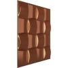 imageEkena Millwork WP20X20BAWH 19 58quotW x 19 58quotH Baile EnduraWall Decorative 3D Wall Panel Covers 267 Sq FtCopper