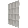 imageEkena Millwork WP20X20BAWH 19 58quotW x 19 58quotH Baile EnduraWall Decorative 3D Wall Panel Covers 267 Sq FtDark Steel