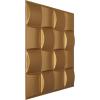 imageEkena Millwork WP20X20BAWH 19 58quotW x 19 58quotH Baile EnduraWall Decorative 3D Wall Panel Covers 267 Sq FtGold