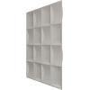 imageEkena Millwork WP20X20BAWH 19 58quotW x 19 58quotH Baile EnduraWall Decorative 3D Wall Panel Covers 267 Sq FtMetalic Pearl Mist