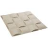 imageEkena Millwork WP20X20BAWH 19 58quotW x 19 58quotH Baile EnduraWall Decorative 3D Wall Panel Covers 267 Sq FtMetalic Pearl Mist