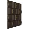 imageEkena Millwork WP20X20BAWH 19 58quotW x 19 58quotH Baile EnduraWall Decorative 3D Wall Panel Covers 267 Sq FtMetallic Dark Bronze