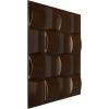 imageEkena Millwork WP20X20BAWH 19 58quotW x 19 58quotH Baile EnduraWall Decorative 3D Wall Panel Covers 267 Sq FtMystic Brown