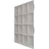 imageEkena Millwork WP20X20BAWH 19 58quotW x 19 58quotH Baile EnduraWall Decorative 3D Wall Panel Covers 267 Sq FtSatin Canyon Green