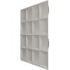 imageEkena Millwork WP20X20BAWH 19 58quotW x 19 58quotH Baile EnduraWall Decorative 3D Wall Panel Covers 267 Sq FtSatin Hunt Club Green