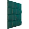imageEkena Millwork WP20X20BAWH 19 58quotW x 19 58quotH Baile EnduraWall Decorative 3D Wall Panel Covers 267 Sq FtSatin Lagoon