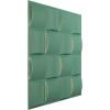 imageEkena Millwork WP20X20BAWH 19 58quotW x 19 58quotH Baile EnduraWall Decorative 3D Wall Panel Covers 267 Sq FtSea Mist