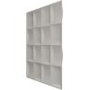 imageEkena Millwork WP20X20BAWH 19 58quotW x 19 58quotH Baile EnduraWall Decorative 3D Wall Panel Covers 267 Sq FtSmokey Beige