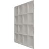 imageEkena Millwork WP20X20BAWH 19 58quotW x 19 58quotH Baile EnduraWall Decorative 3D Wall Panel Covers 267 Sq FtWeathered Steel