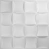 imageEkena Millwork WP20X20BAWH 19 58quotW x 19 58quotH Baile EnduraWall Decorative 3D Wall Panel Covers 267 Sq FtWhite