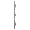 imageEkena Millwork WP20X20BEWH 19 58quotW x 19 58quotH Benson EnduraWall Decorative 3D Wall Panel Covers 267 Sq FtMetallic Dark Steel