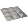 imageEkena Millwork WP20X20BEWH 19 58quotW x 19 58quotH Benson EnduraWall Decorative 3D Wall Panel Covers 267 Sq FtMetallic Dark Steel