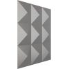 imageEkena Millwork WP20X20BEWH 19 58quotW x 19 58quotH Benson EnduraWall Decorative 3D Wall Panel Covers 267 Sq FtMetallic Dark Steel