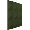 imageEkena Millwork WP20X20BEWH 19 58quotW x 19 58quotH Benson EnduraWall Decorative 3D Wall Panel Covers 267 Sq FtUltraCover Satin Canyon Green