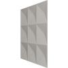 imageEkena Millwork WP20X20BEWH 19 58quotW x 19 58quotH Benson EnduraWall Decorative 3D Wall Panel Covers 267 Sq FtUniversal Aged Metallic Weathered Steel