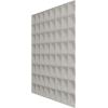 imageEkena Millwork WP20X20BRWH 19 58quotW x 19 58quotH Bradford EnduraWall Decorative 3D Wall Panel Covers 267 Sq FtAged Metallic Rust