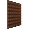 imageEkena Millwork WP20X20BRWH 19 58quotW x 19 58quotH Bradford EnduraWall Decorative 3D Wall Panel Covers 267 Sq FtAged Metallic Rust