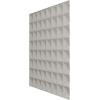 imageEkena Millwork WP20X20BRWH 19 58quotW x 19 58quotH Bradford EnduraWall Decorative 3D Wall Panel Covers 267 Sq FtChampagne Bronze