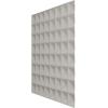 imageEkena Millwork WP20X20BRWH 19 58quotW x 19 58quotH Bradford EnduraWall Decorative 3D Wall Panel Covers 267 Sq FtChampagne Pink