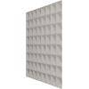 imageEkena Millwork WP20X20BRWH 19 58quotW x 19 58quotH Bradford EnduraWall Decorative 3D Wall Panel Covers 267 Sq FtDark Steel