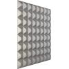 imageEkena Millwork WP20X20BRWH 19 58quotW x 19 58quotH Bradford EnduraWall Decorative 3D Wall Panel Covers 267 Sq FtDark Steel