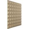 imageEkena Millwork WP20X20BRWH 19 58quotW x 19 58quotH Bradford EnduraWall Decorative 3D Wall Panel Covers 267 Sq FtMetallic Champagne Mist