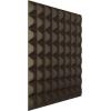 imageEkena Millwork WP20X20BRWH 19 58quotW x 19 58quotH Bradford EnduraWall Decorative 3D Wall Panel Covers 267 Sq FtMetallic Dark Bronze