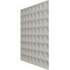 imageEkena Millwork WP20X20BRWH 19 58quotW x 19 58quotH Bradford EnduraWall Decorative 3D Wall Panel Covers 267 Sq FtMetallic Rust Mist