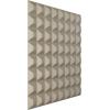imageEkena Millwork WP20X20BRWH 19 58quotW x 19 58quotH Bradford EnduraWall Decorative 3D Wall Panel Covers 267 Sq FtMetallic Silver
