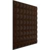 imageEkena Millwork WP20X20BRWH 19 58quotW x 19 58quotH Bradford EnduraWall Decorative 3D Wall Panel Covers 267 Sq FtMystic Brown