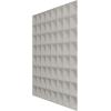 imageEkena Millwork WP20X20BRWH 19 58quotW x 19 58quotH Bradford EnduraWall Decorative 3D Wall Panel Covers 267 Sq FtSatin Blossom White