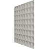 imageEkena Millwork WP20X20BRWH 19 58quotW x 19 58quotH Bradford EnduraWall Decorative 3D Wall Panel Covers 267 Sq FtSatin Canyon Green