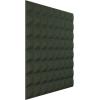 imageEkena Millwork WP20X20BRWH 19 58quotW x 19 58quotH Bradford EnduraWall Decorative 3D Wall Panel Covers 267 Sq FtSatin Hunt Club Green