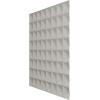 imageEkena Millwork WP20X20BRWH 19 58quotW x 19 58quotH Bradford EnduraWall Decorative 3D Wall Panel Covers 267 Sq FtSatin Lagoon