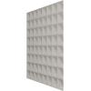 imageEkena Millwork WP20X20BRWH 19 58quotW x 19 58quotH Bradford EnduraWall Decorative 3D Wall Panel Covers 267 Sq FtSea Mist