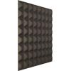 imageEkena Millwork WP20X20BRWH 19 58quotW x 19 58quotH Bradford EnduraWall Decorative 3D Wall Panel Covers 267 Sq FtWeathered Steel